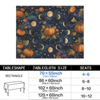 Moon Chart 178cm x 140cm Rectangular Tablecloth 70x55inch (QUE)