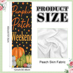 Pumpkin Patch Weekend 12 x 40 in Polyester Peach Skin Tapestry
