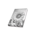 Monochrome Sunflower Frame Canvas Print 8"x10"