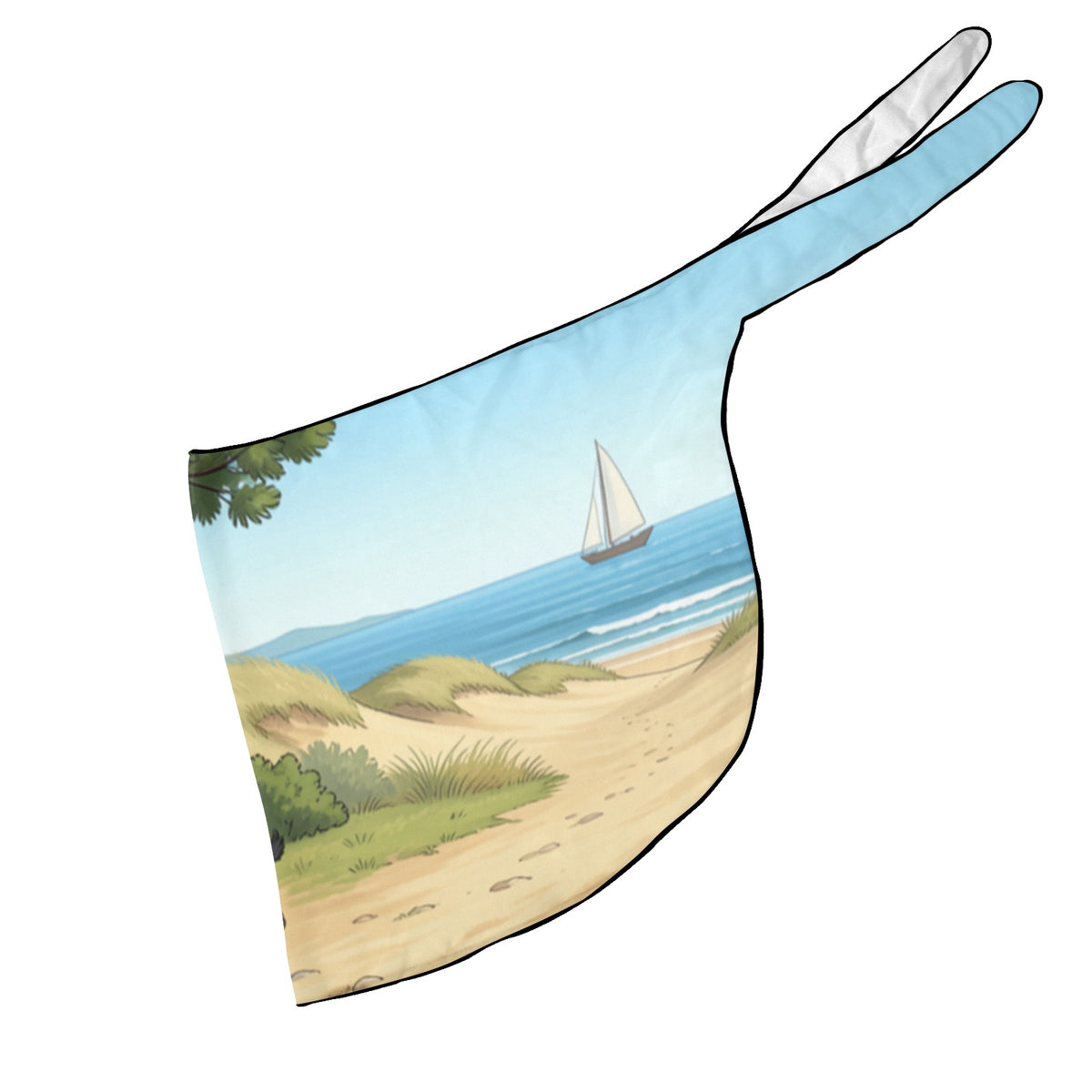 Pooh Coastal Pine Picnic Beach Sarong Wrap (QUE)