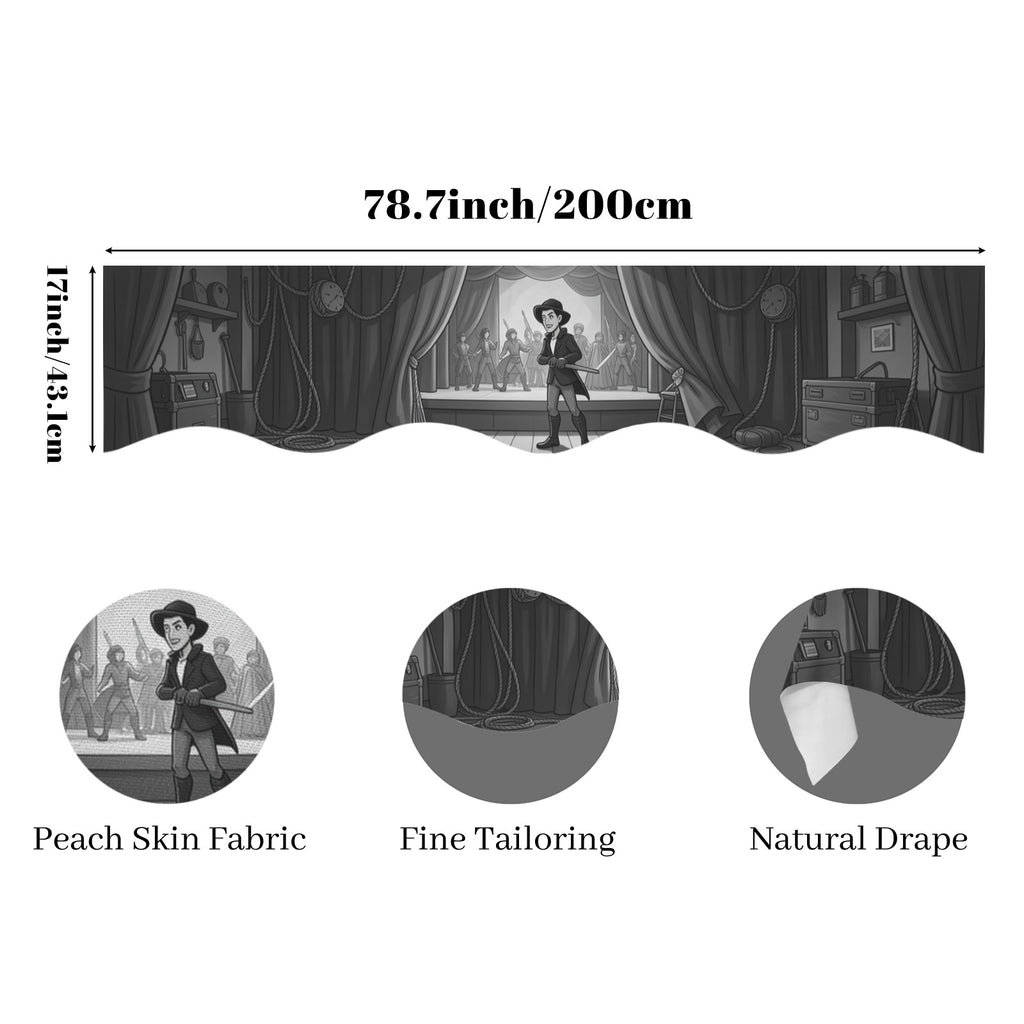 Theater Backstage — 200cm x 43.1cm Fireplace Cloth (QUE)
