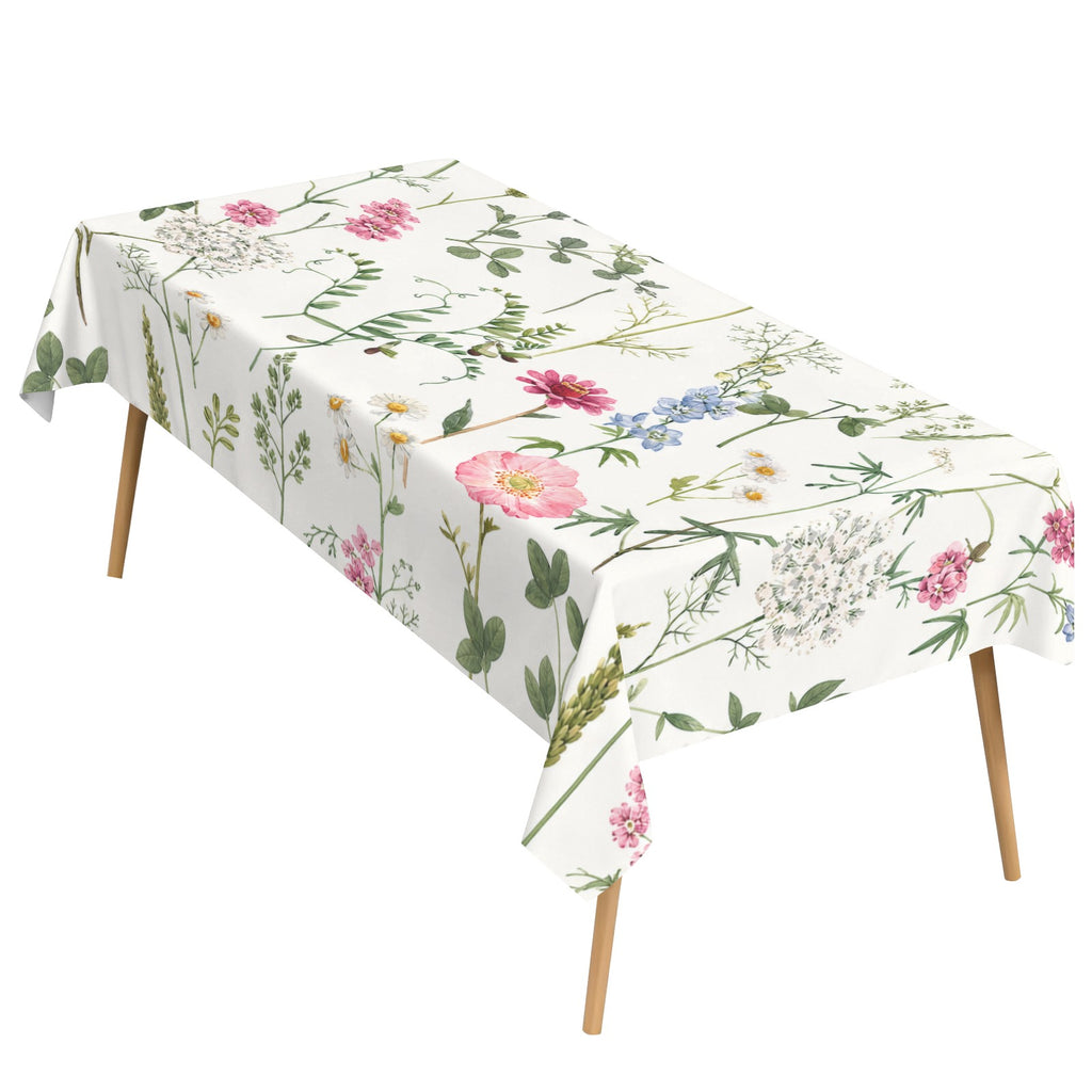 Vintage Wildflower 178cm x 140cm Rectangular Tablecloth 70x55inch (QUE)