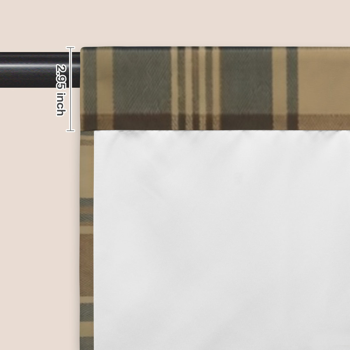Khaki Coded Field Notes 51 x 72 in Door Curtain (QUE)