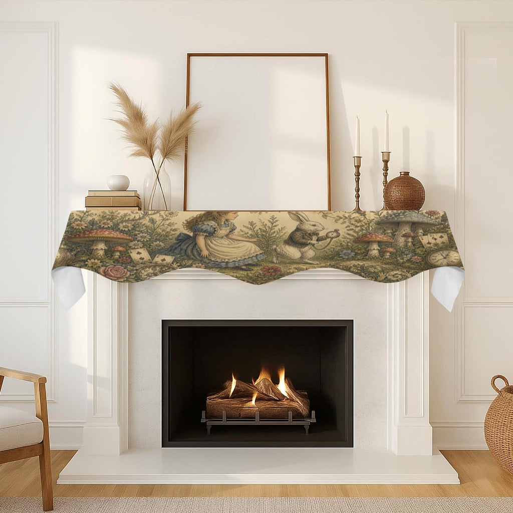 Wonderland Tea Table 200cm x 43.1cm Fireplace Cloth (QUE)