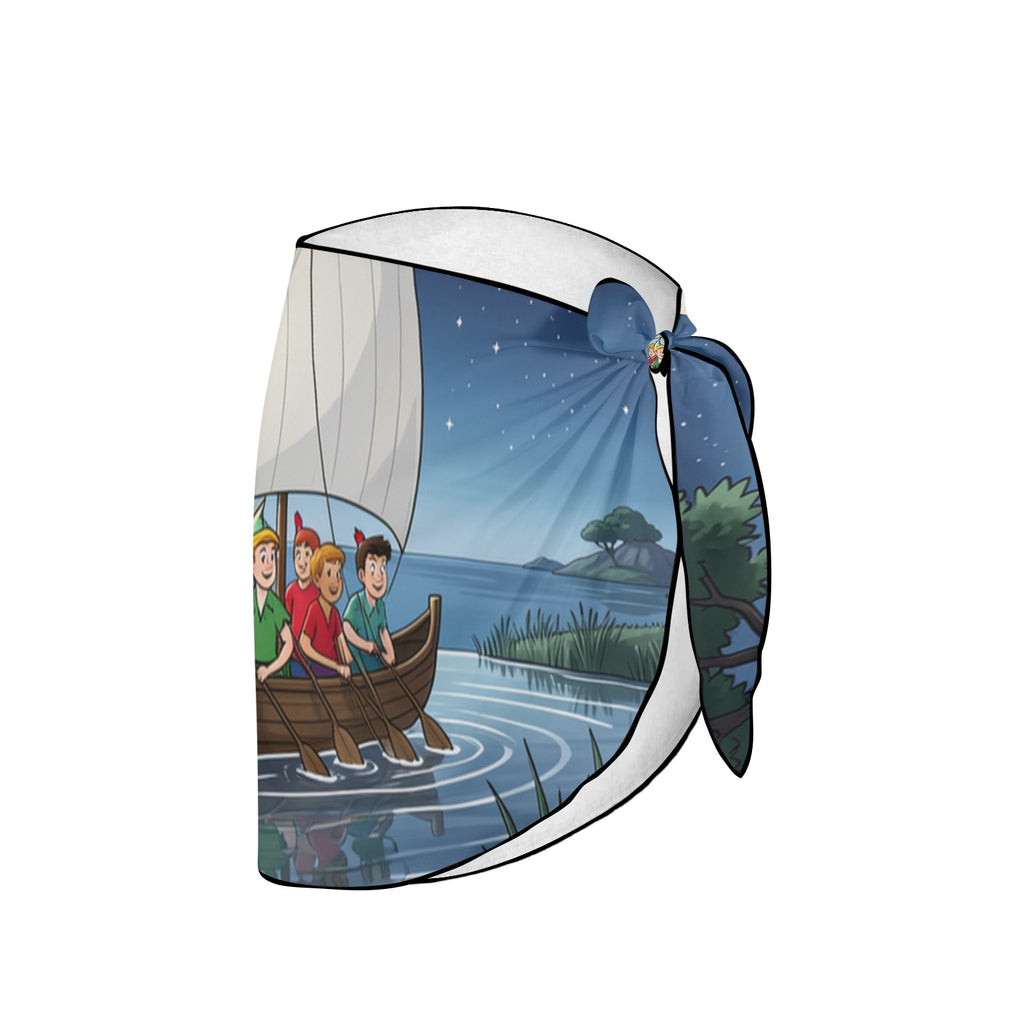 Moonlit Lagoon Peter Pan Beach Sarong Wrap (QUE)