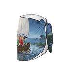 Moonlit Lagoon Peter Pan Beach Sarong Wrap (QUE)