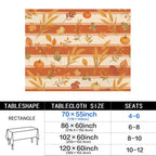 Wheat Stripe 178cm x 140cm Rectangular Tablecloth 70x55inch (QUE)
