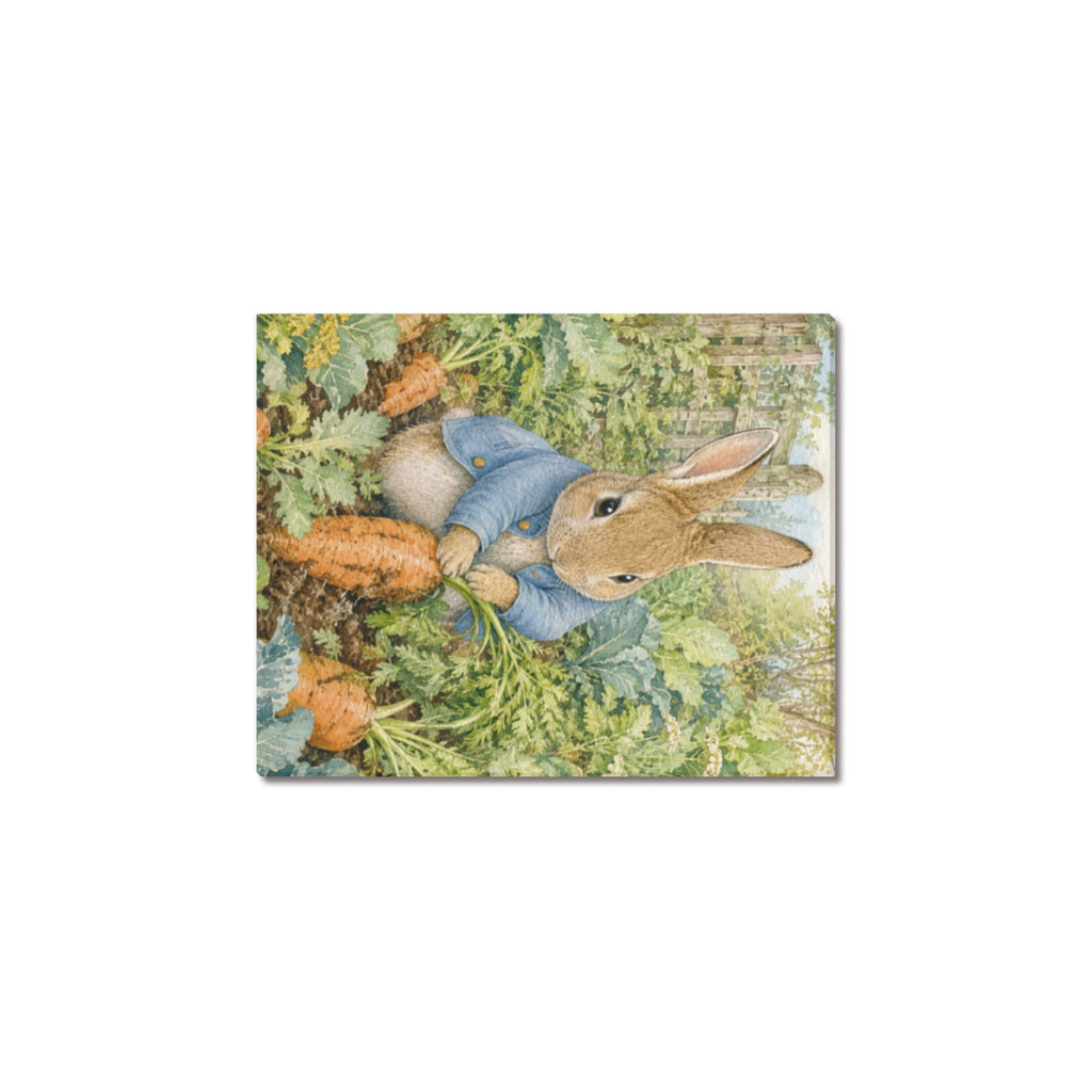 Peter Rabbit Carrot Patch Frame Canvas Print 8"x10"