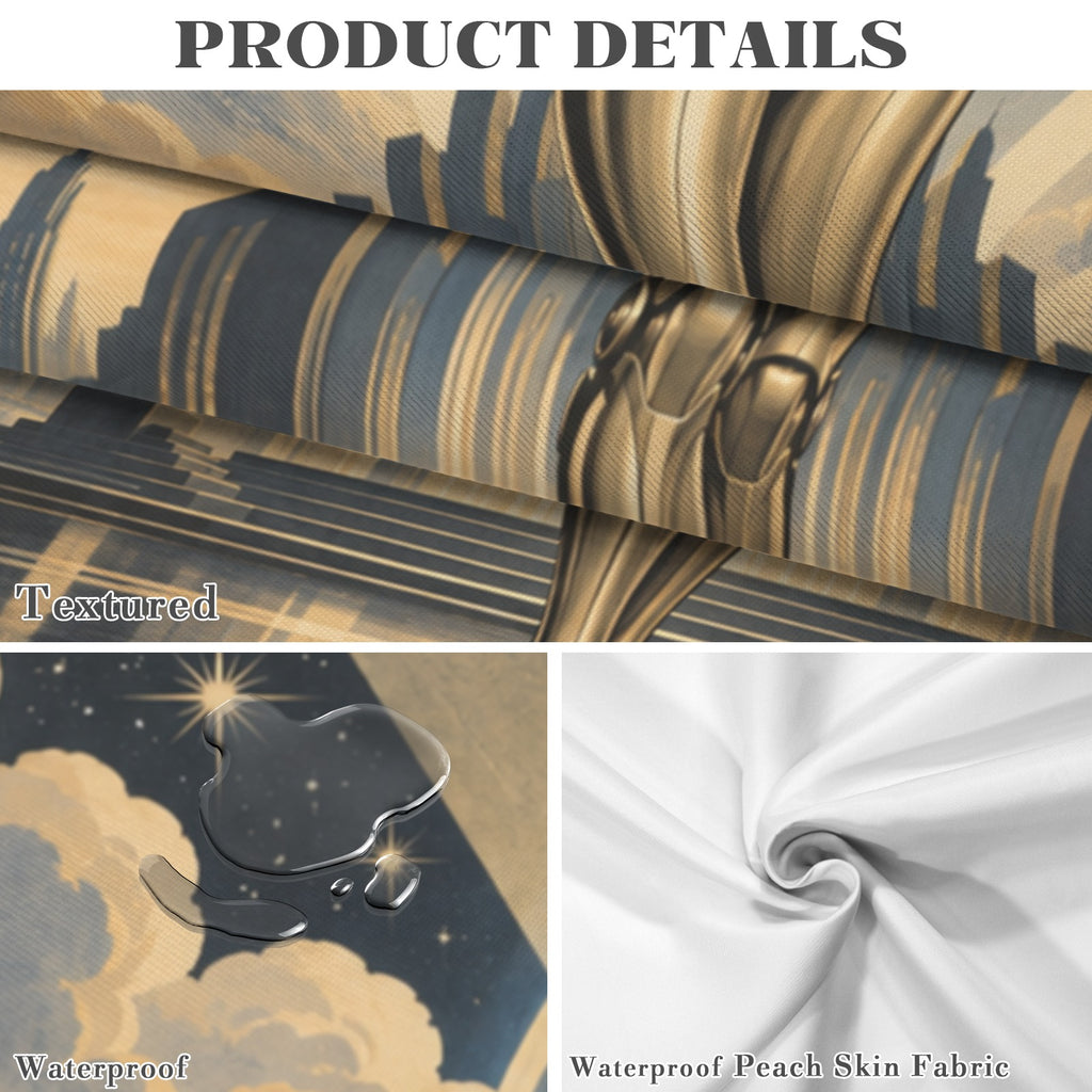 Robot Maria Stars 178cm x 140cm Rectangular Tablecloth 70x55inch (QUE)