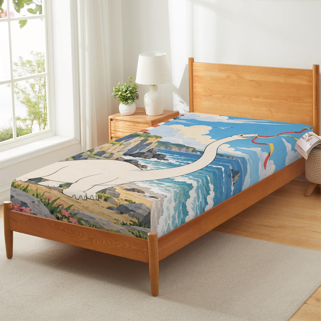 Gertie Seaside Kite Fitted Sheet 39x75x13inch (QUE)