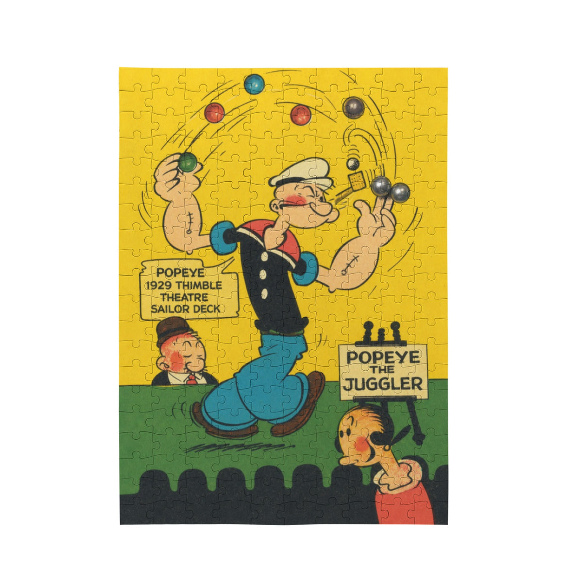 Popeye Juggler 10 x 13.94 in 200-Piece Wooden Jigsaw Puzzle (QUE)