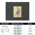 Burrow Map 178cm x 140cm Rectangular Tablecloth 70x55inch (QUE)