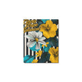 Circus Stripe Botanical Frame Canvas Print 8"x10"