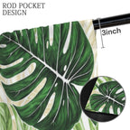 Palm Leaf Greenhouse 52 x 84 in Window Curtain Set