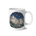Mount Rushmore Meteors 11 oz White Ceramic Mug