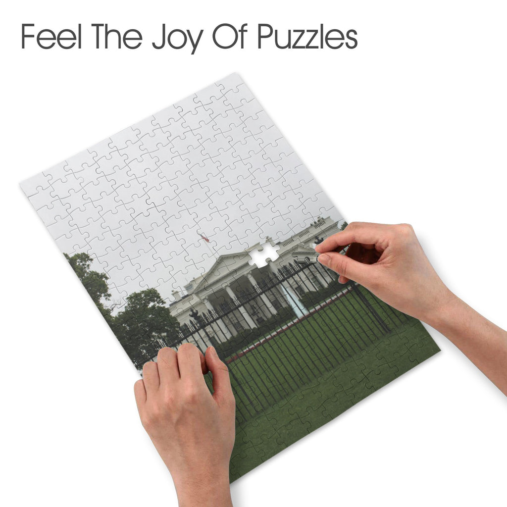 White House 10 x 13.94 in 200-Piece Wooden Jigsaw Puzzle (QUE)