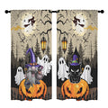 Moonlit Halloween Magic Forest 52 x 84 in Window Curtain Set
