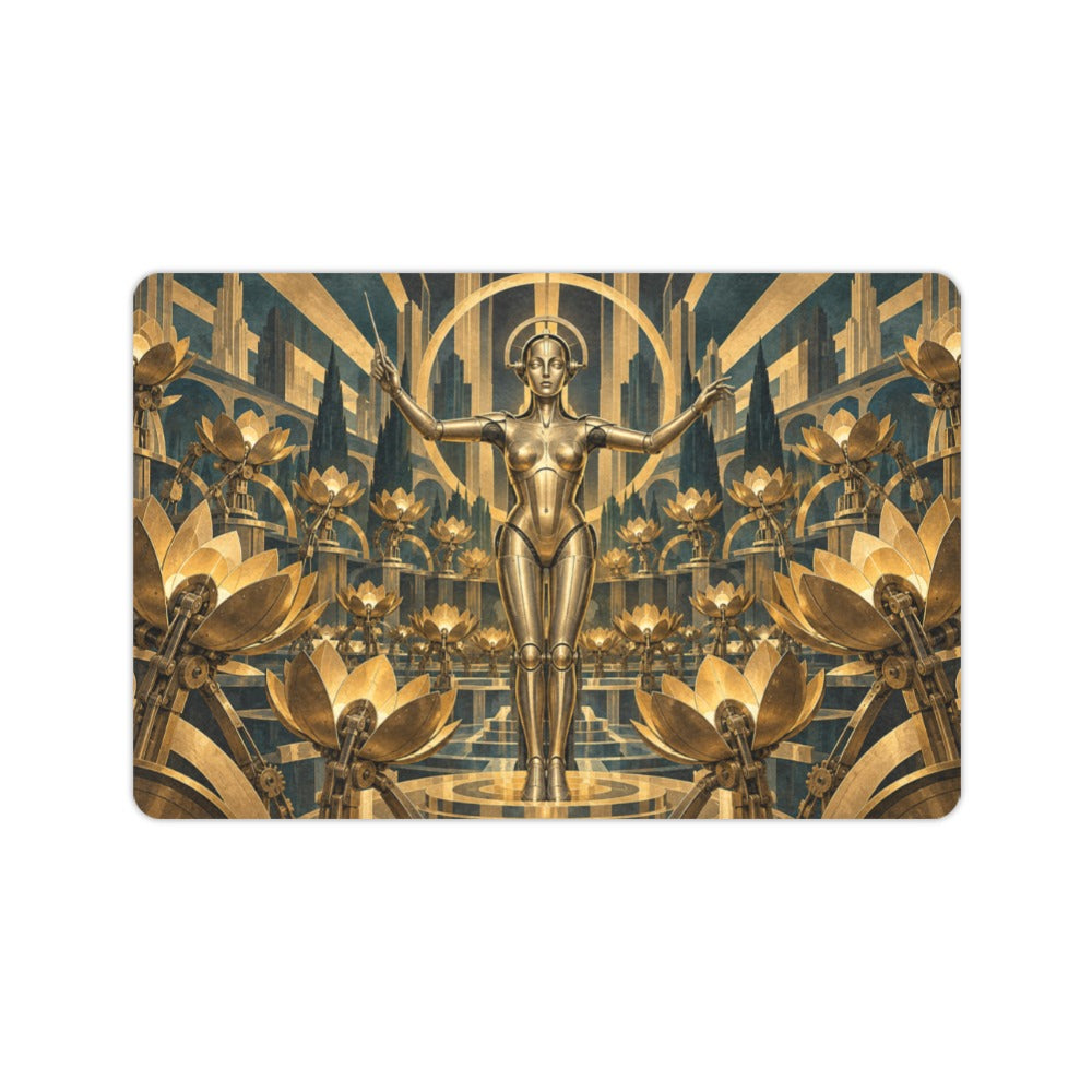 Robot Maria's Brass Garden 23.6 x 15.7 in Doormat