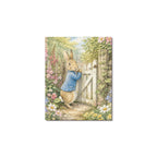 Peter Rabbit Garden Gate Frame Canvas Print 8"x10"