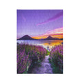 Purple Mountain Lake 10 x 13.94 in 200-Piece Wooden Jigsaw Puzzle (QUE)