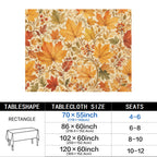 Maple 178cm x 140cm Rectangular Tablecloth 70x55inch (QUE)