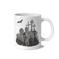 Bats in Moonlight 11 oz White Ceramic Mug