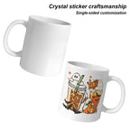 Pumpkin Spice Ghost 11 oz White Ceramic Mug