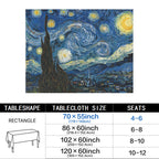 Starry Village 178cm x 140cm Rectangular Tablecloth 70x55inch (QUE)
