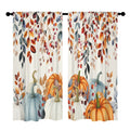 Pumpkin Spice Harvest 52 x 84 in Window Curtain Set