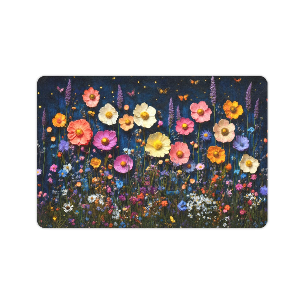 Midnight Wildflower Meadow Doormat 23.6 x 15.7 in Doormat