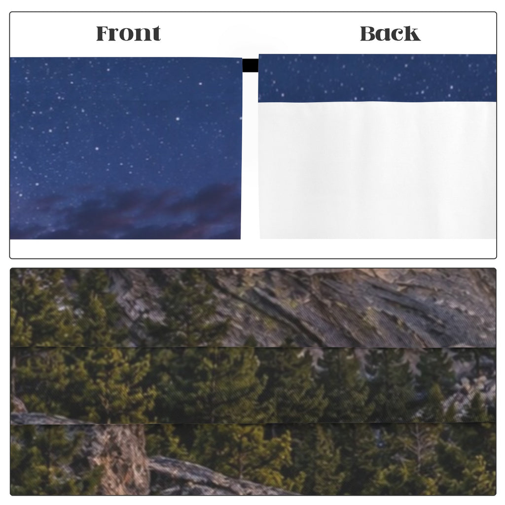 Rushmore Starry Twilight 52 x 84 in Window Curtain Set