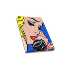 Civic Spark Pop Art Woman Frame Canvas Print 8"x10"
