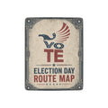 Election Day Route Map 32 x 48 in Micro Fleece Blanket