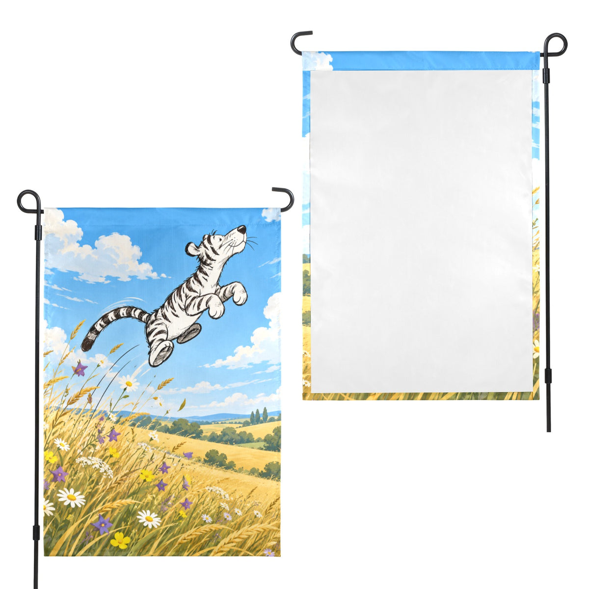 Tigger Golden Meadow 12 x 18 in Garden Flag