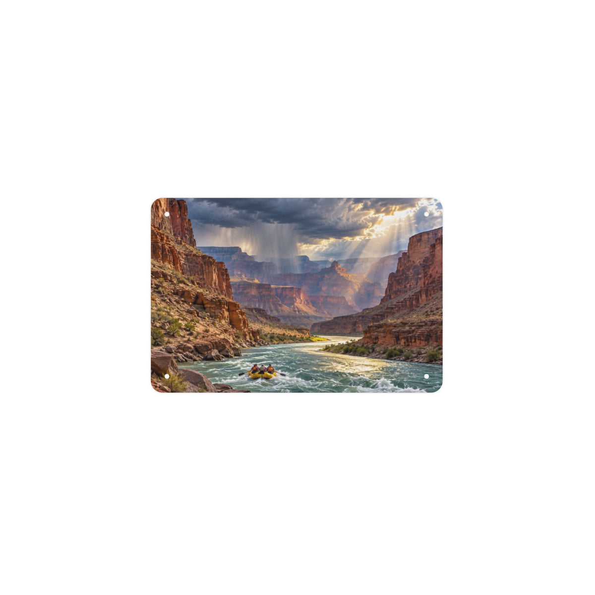 Storm Raft Grand Canyon 12 x 8 in Metal Tin Sign