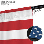 Accessible Ballot Stripes 52 x 84 in Window Curtain Set