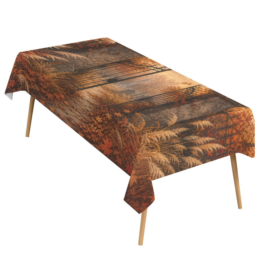 Graveyard Gates 178cm x 140cm Rectangular Tablecloth 70x55inch (QUE)
