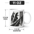 Count Orlok Moonlit Staircase Key 11 oz White Ceramic Mug