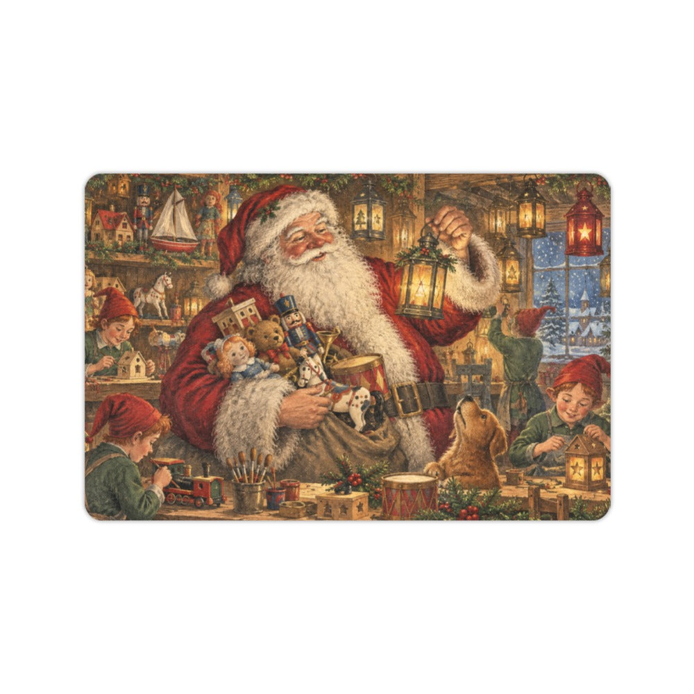 Nast Santa Lantern Workshop 23.6 x 15.7 in Doormat
