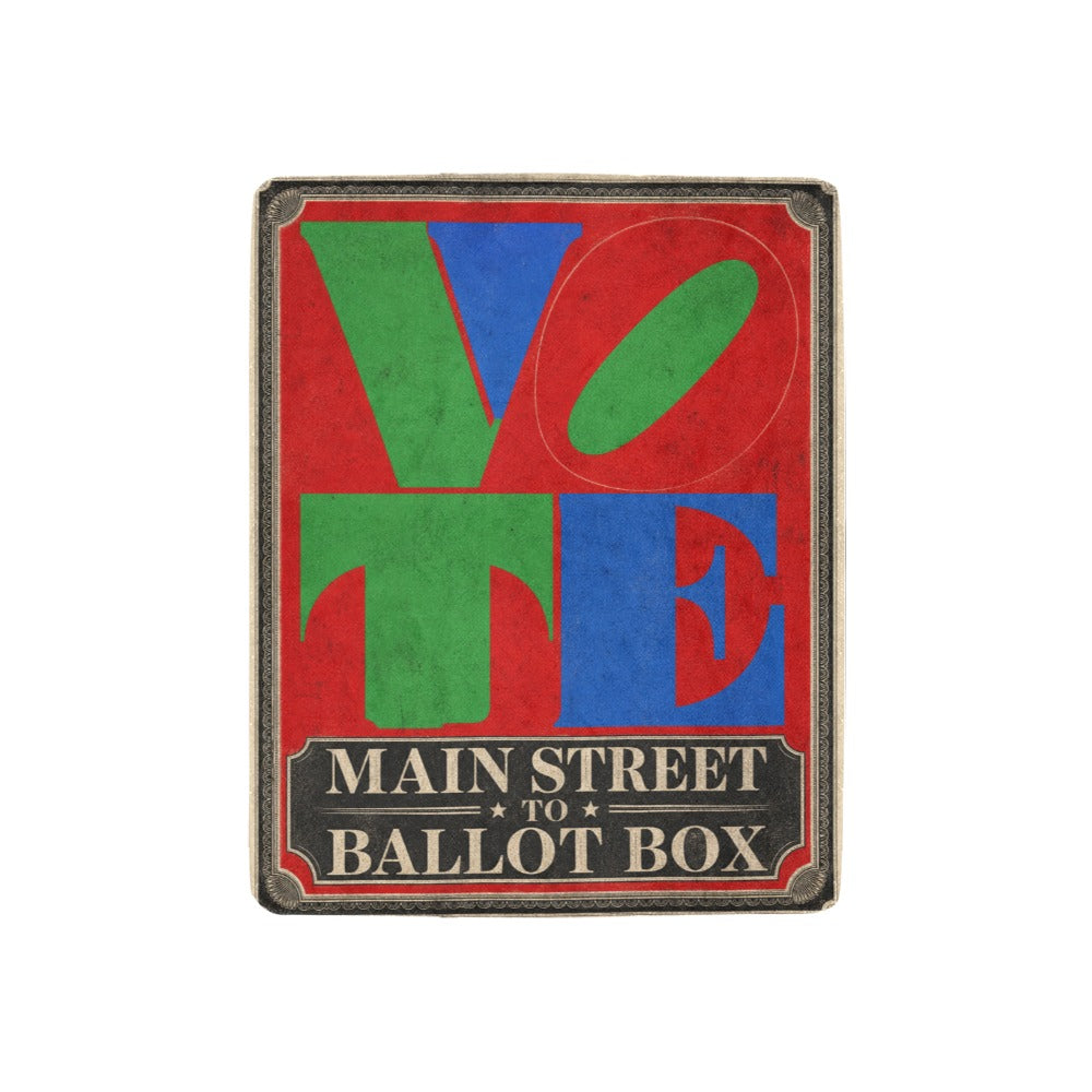 Main Street to Ballot Box 32 x 48 in Micro Fleece Blanket