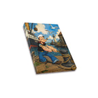 Popeye Harbor Work Panel Frame Canvas Print 8"x10"