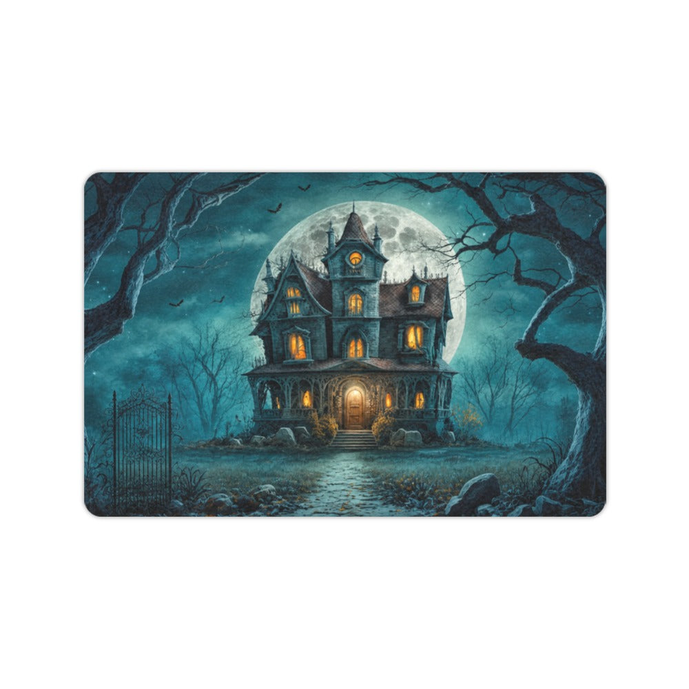 Haunted House Blue Mist 23.6 x 15.7 in Doormat