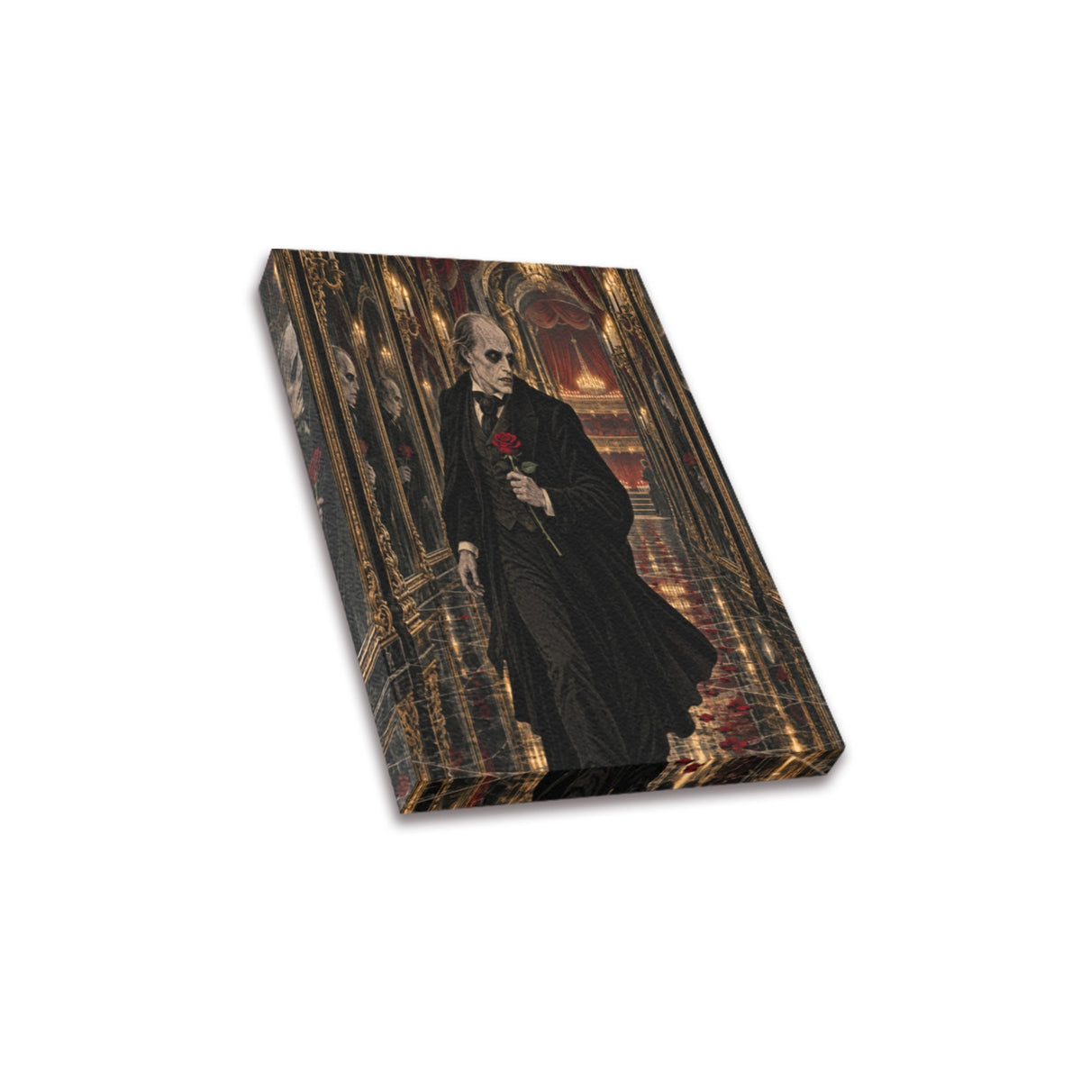 Phantom Theater Rose Frame Canvas Print 8"x10"