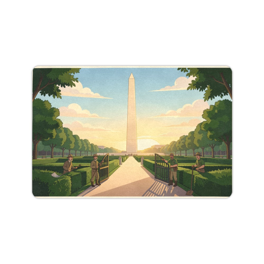 Dawn Washington Monument Garden 23.6 x 15.7 in Doormat