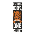 Global Hoops, One Court 12 x 40 in Polyester Peach Skin Tapestry