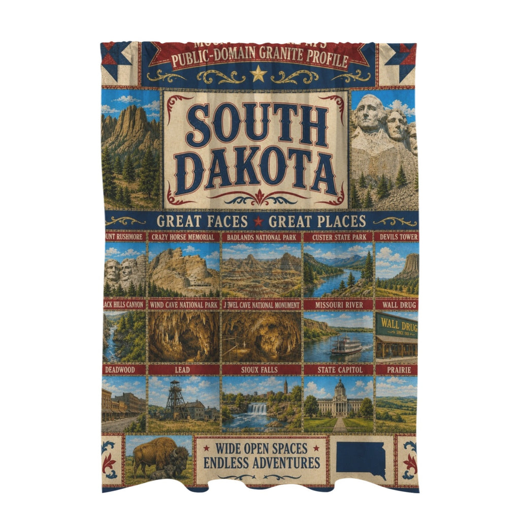 Mount Rushmore Granite 51 x 72 in Door Curtain (QUE)
