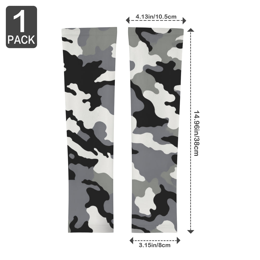 Khaki Coded Utility Camo Arm Sleeves 38cm (1-Pack) (QUE)