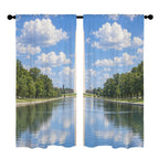 Washington Monument Summer Mall 52 x 84 in Window Curtain Set