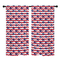 Nautical whale pattern 52 x 84 in Window Curtain Set