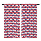 Nautical whale pattern 52 x 84 in Window Curtain Set